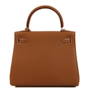 Authentic second hand pre-owned Hermès 2023 Kelly 25 Gold Togo on www.labellov.com