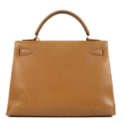 Shop authentic second hand vintage Hermès Kelly Sellier 32 Naturel Sable Veau Ardennes on www.labellov.com