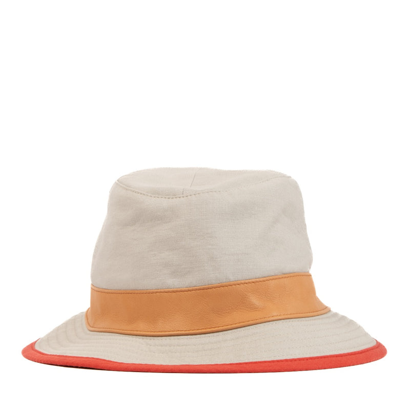 Shop safe online at Labellov in Antwerp, Brussels and Knokke this 100% authentic second hand Hermès Grey Cotton and Silk Bucket Hat - size 57