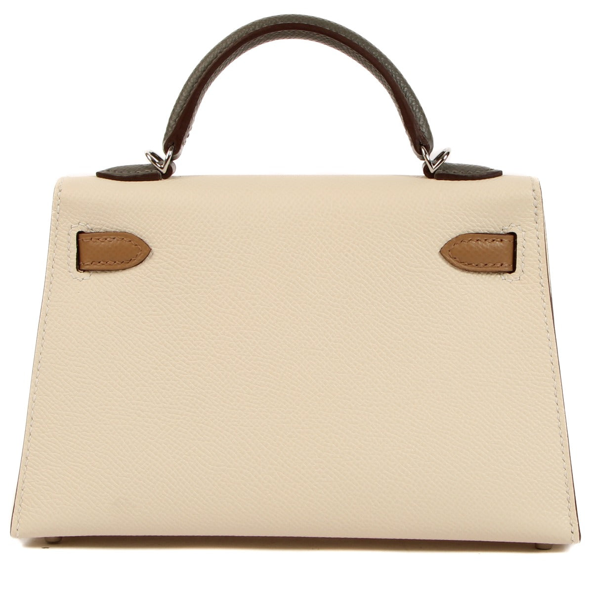 Hermès Kelly Mini II Tricolore Nata/Chai/Gris Meyer Epsom Palladium Hardware