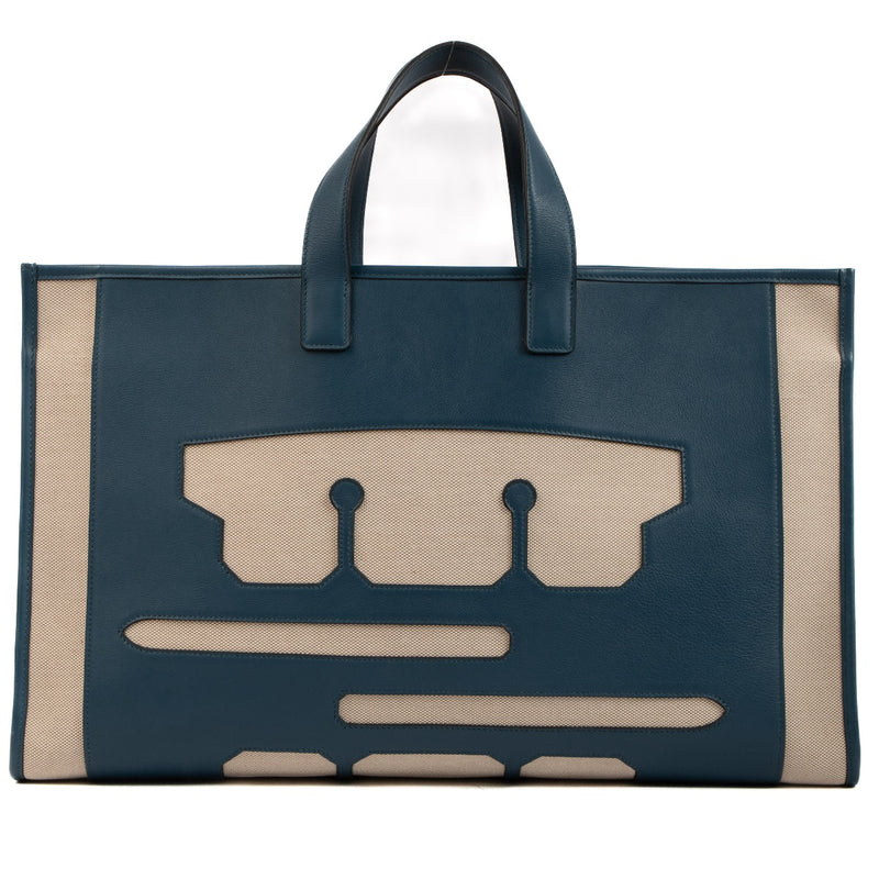 Hermès Swift/Toile Petit H Skeleton Tote GM Bag