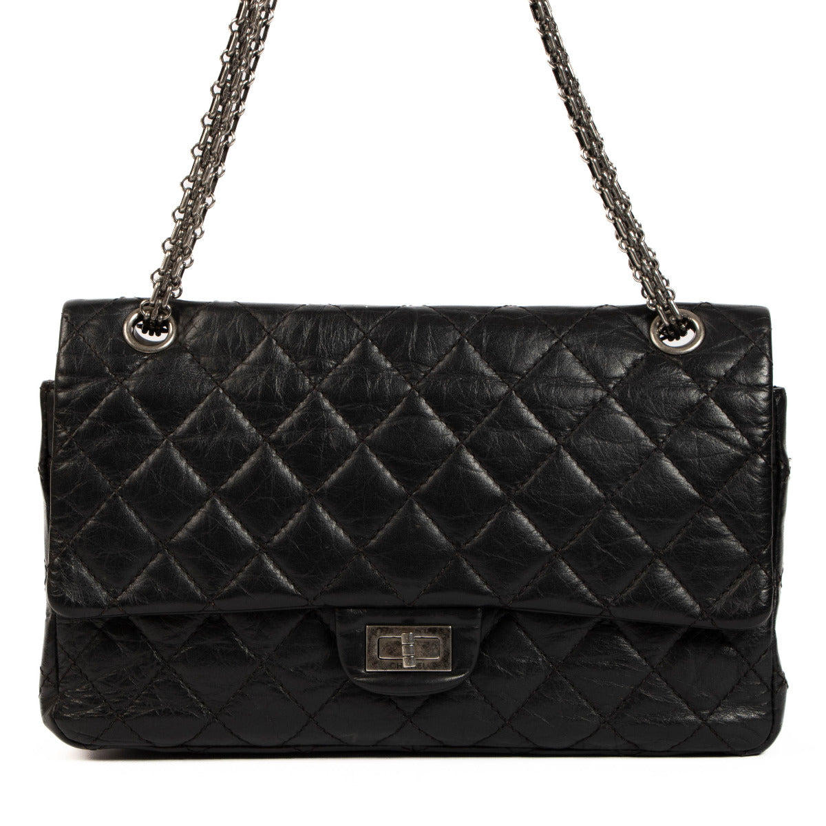 Chanel Black Reissue 2.55 Bag for the best price at Labellov secondhand luxury in Antwerp. We buy and sell your preloved and new designer bags for the best price.