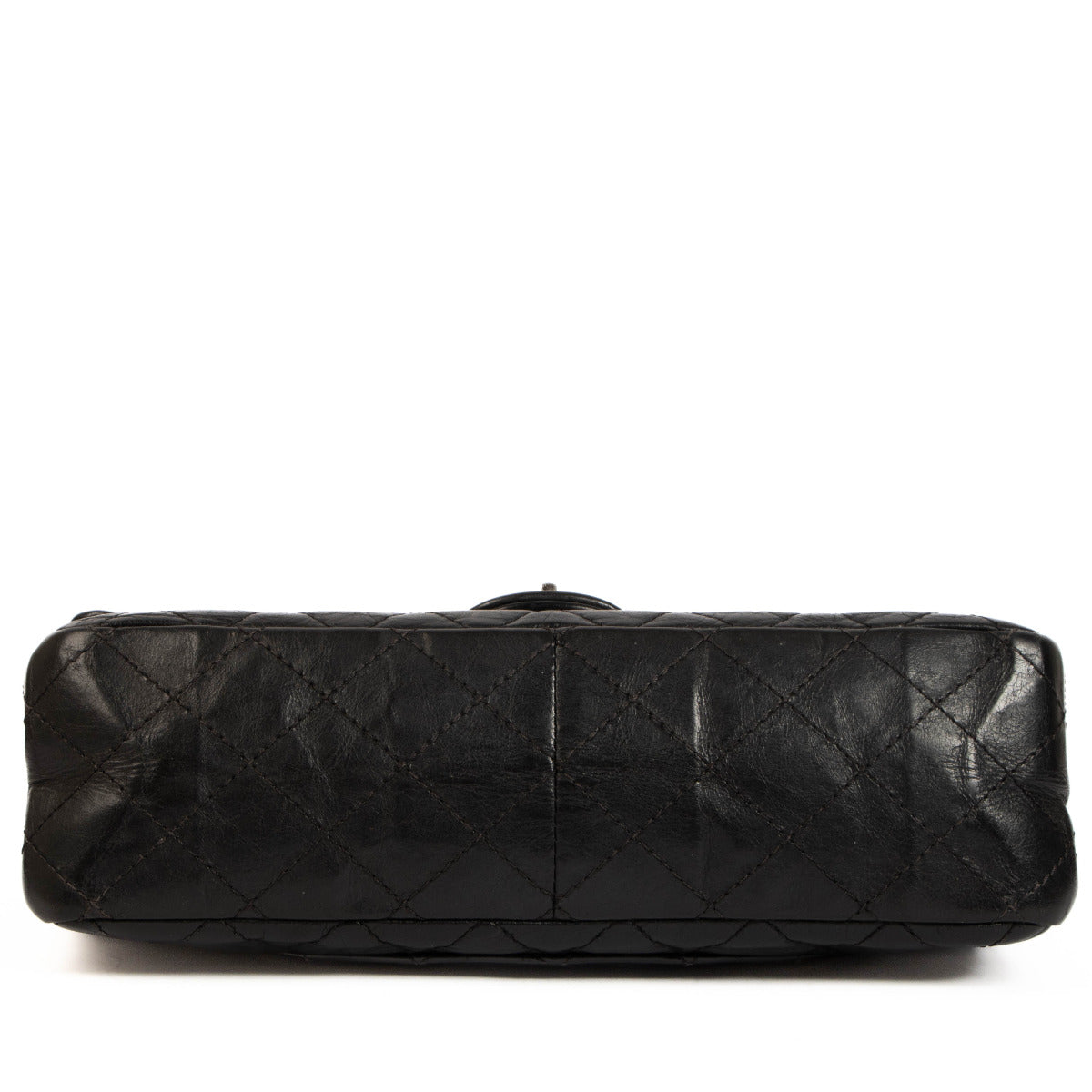 Chanel Black Aged Calfskin 2.55 Bag