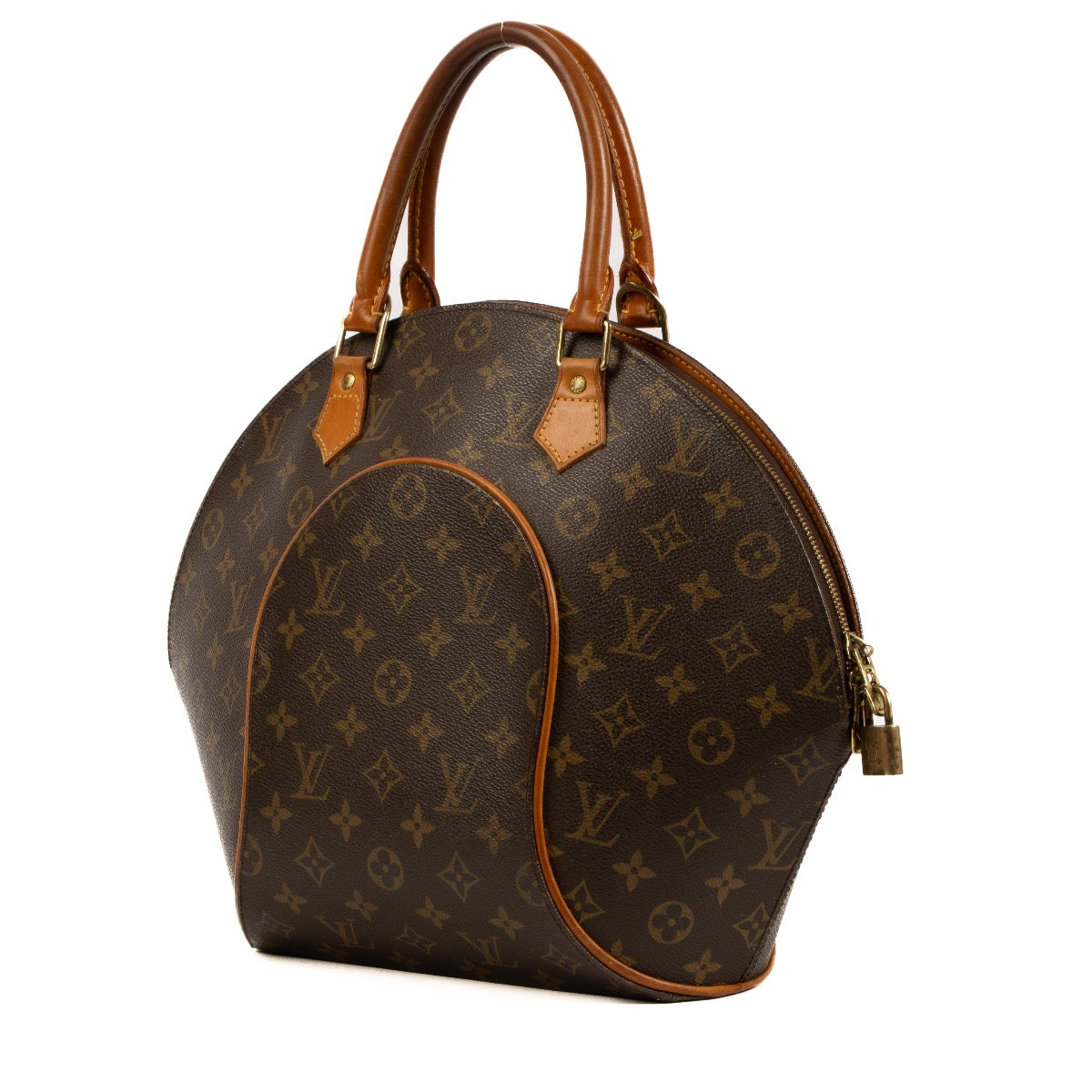Shop safe online at Labellov in Antwerp, Brussels and Knokke this 100% authentic second hand Louis Vuitton Monogram Canvas Ellipse MM Top Handle