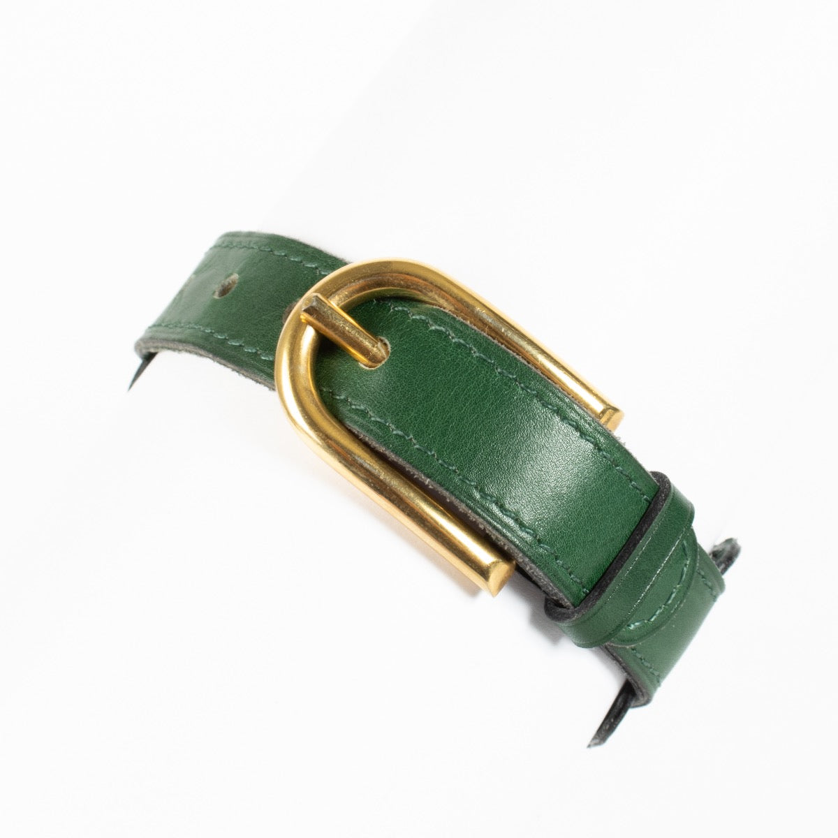 Authentic second-hand Delvaux Vintage Green Leather Bracelet Bracelet on labellov.com