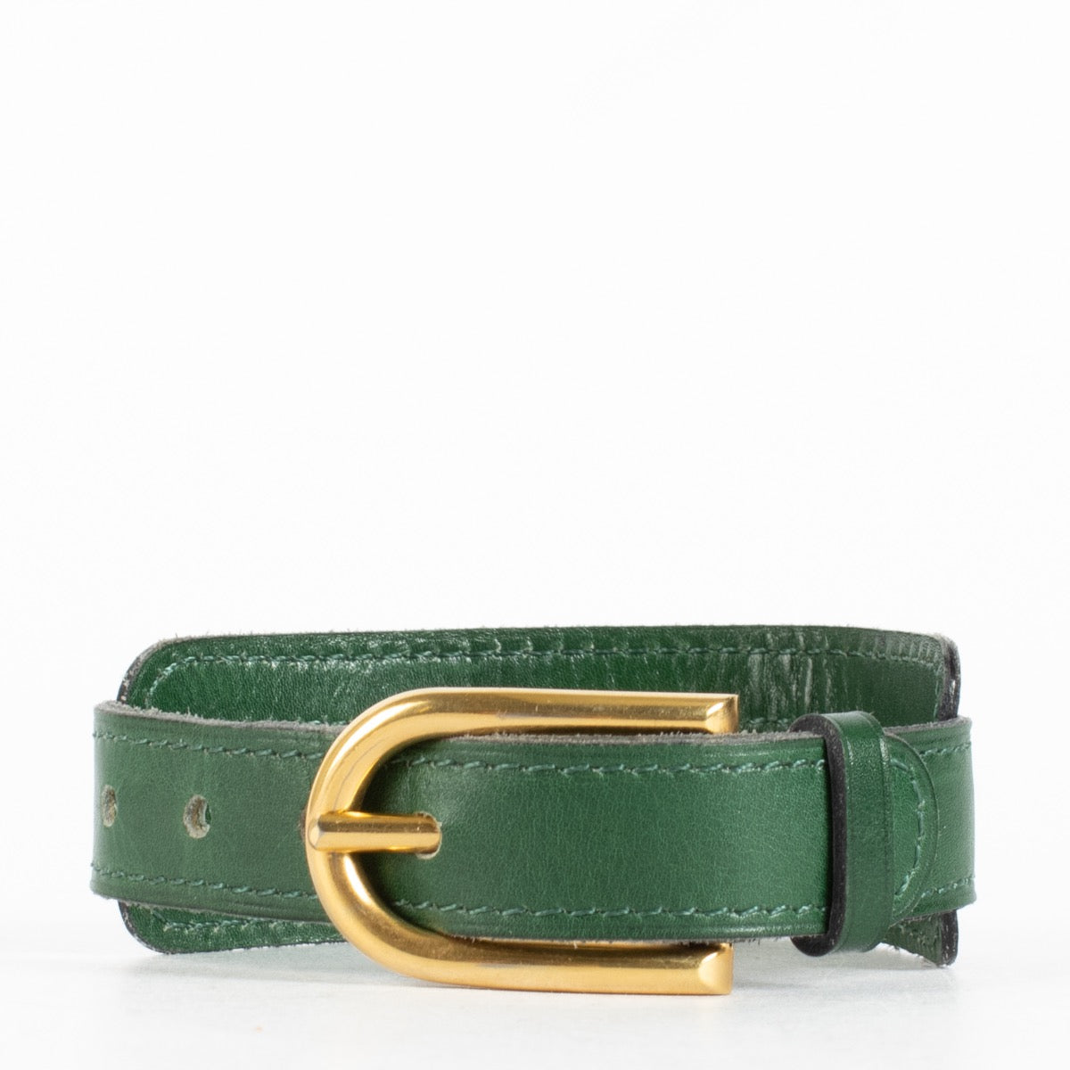 Authentic second-hand Delvaux Vintage Green Leather Bracelet Bracelet on labellov.com