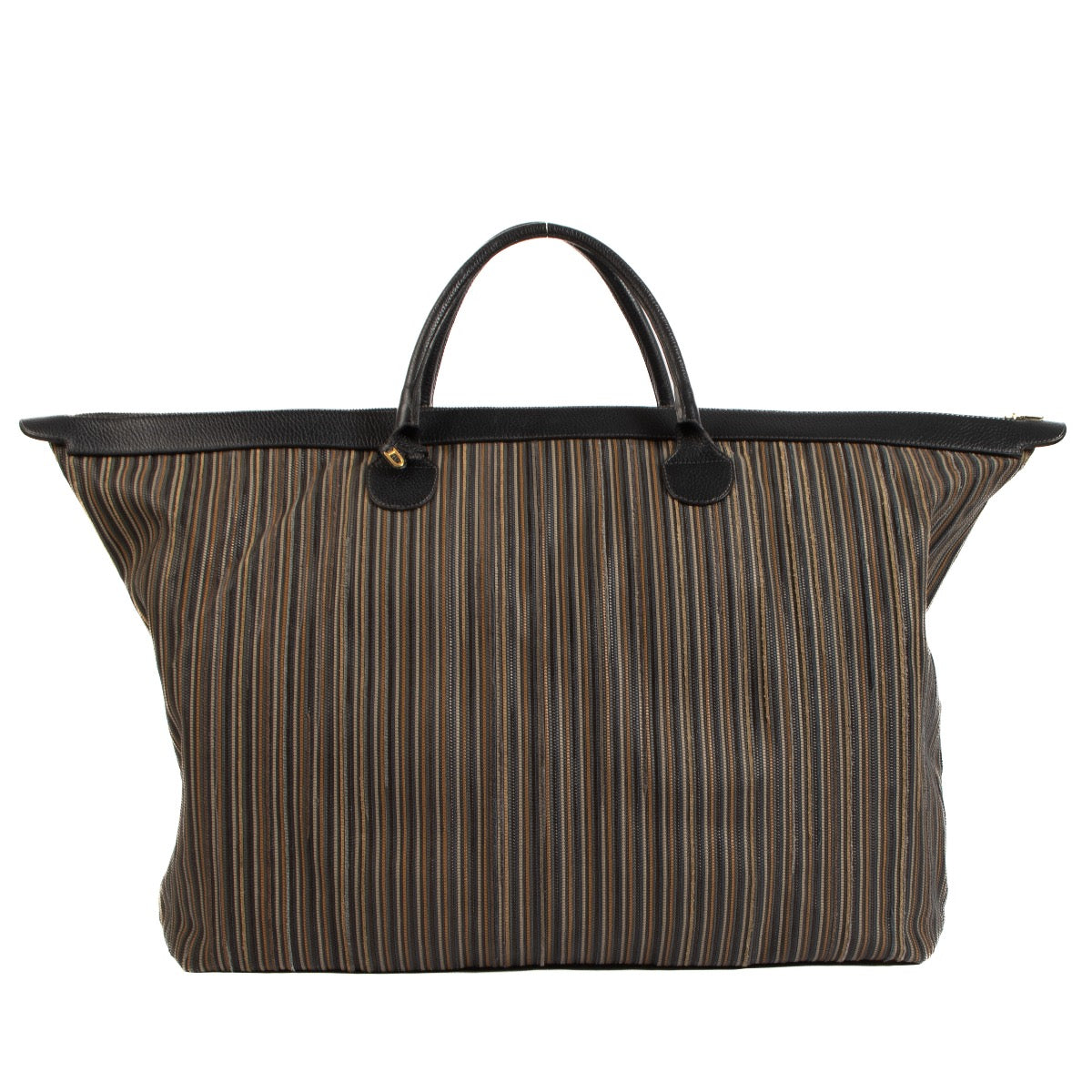 Shop safe online at Labellov in Antwerp, Brussels and Knokke this 100% authentic second hand Delvaux 1992s Multicolor Toile De Cuir Travel Bag