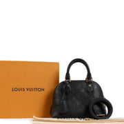 Authentic second hand Louis Vuitton Black Leather Néo Alma BB Top handle on labellov.com