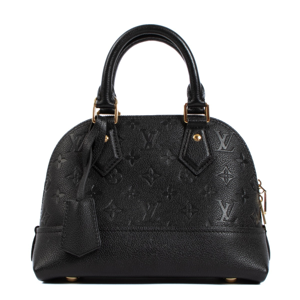 Authentic second hand Louis Vuitton Black Leather Néo Alma BB Top handle on labellov.com