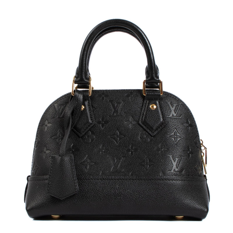 Authentic second hand Louis Vuitton Black Leather Néo Alma BB Top handle on labellov.com