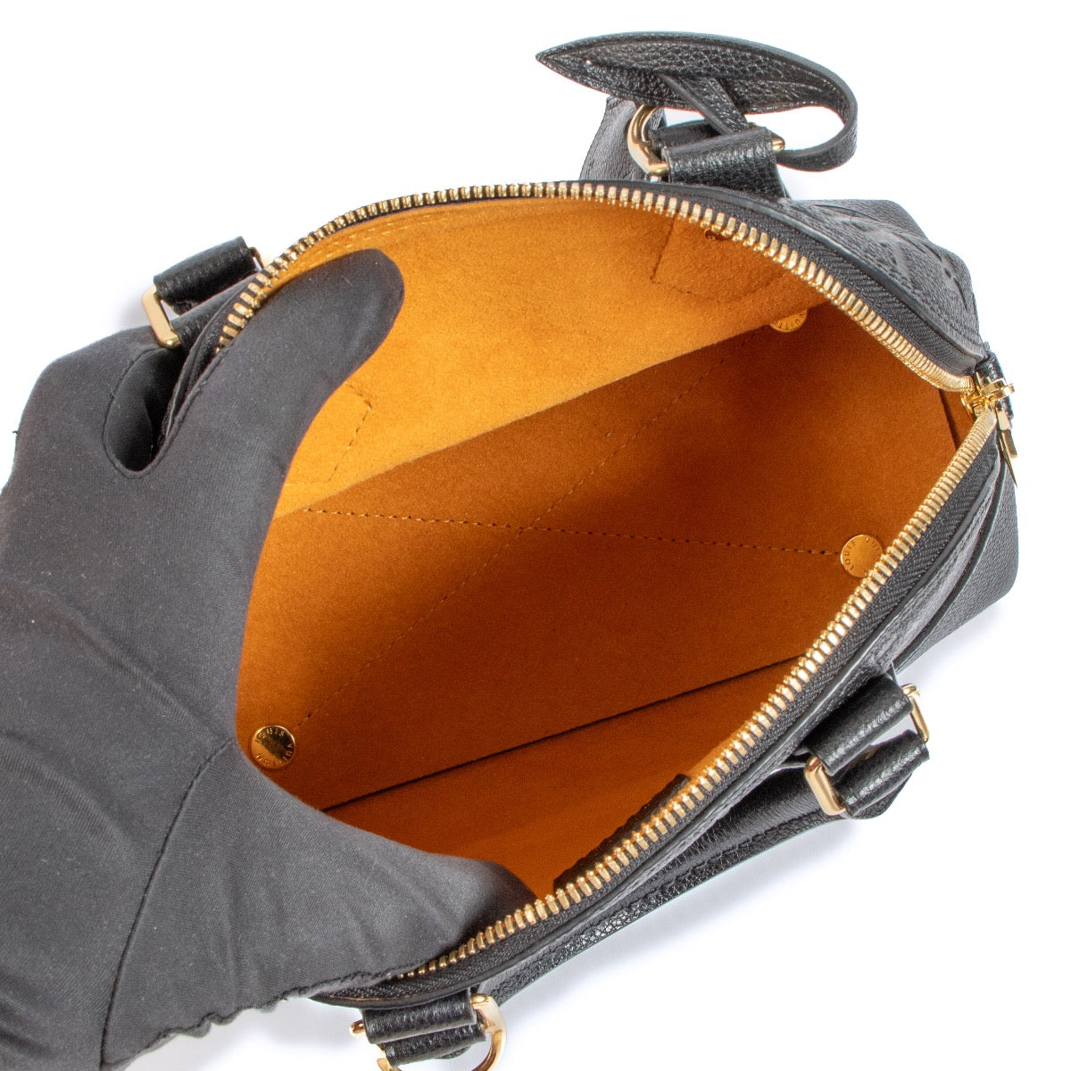 Authentic second hand Louis Vuitton Black Leather Néo Alma BB Top handle on labellov.com
