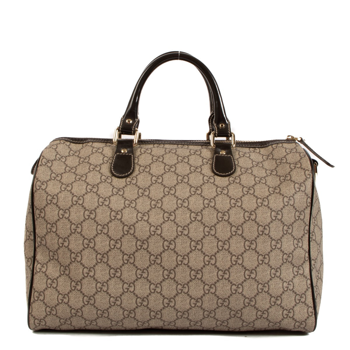 Shop safe online at Labellov in Antwerp, Brussels and Knokke this 100% authentic second hand Gucci Tattoo Heart Medium Joy Boston Bag