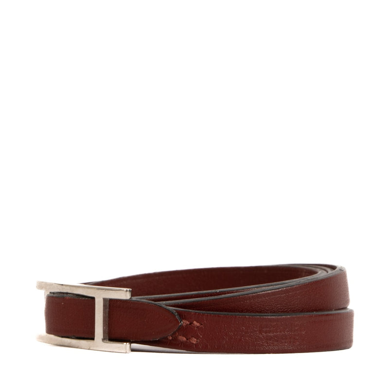 Hermès Rouge H Hapi 3 Bracelet