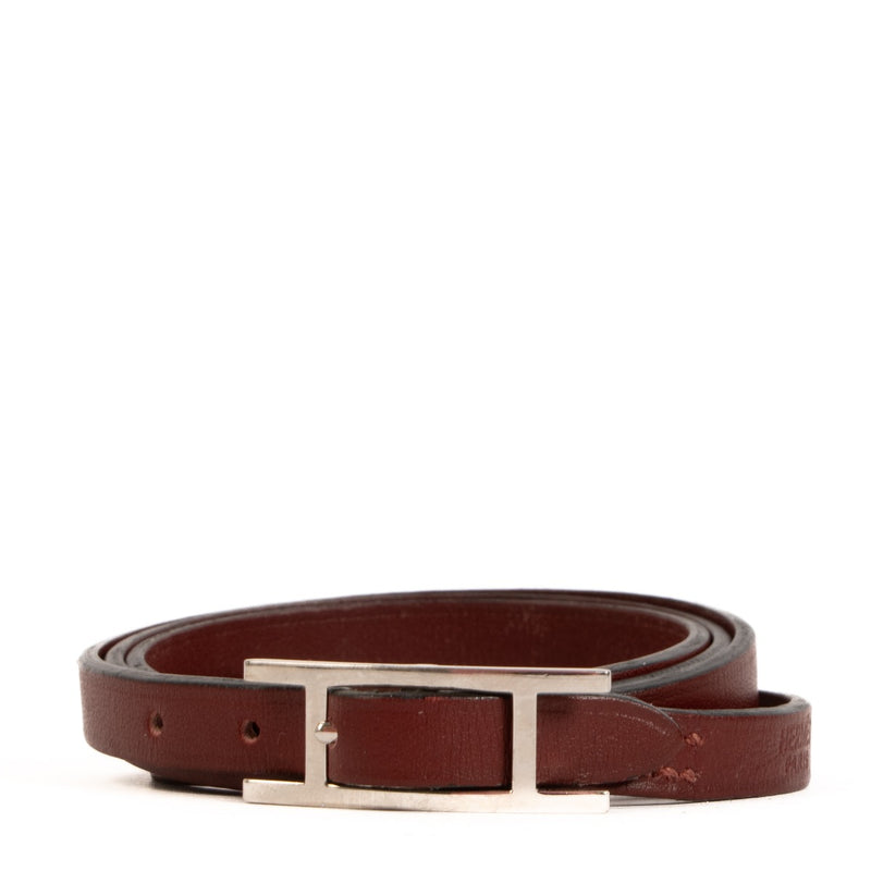 Hermès Rouge H Hapi 3 Bracelet