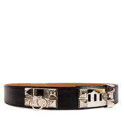 Shop safe online at Labellov in Antwerp, Brussels and Knokke this 100% authentic second hand Hermès Black Box Collier de Chien 50 Belt - size 95