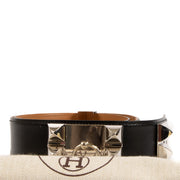 Shop safe online at Labellov in Antwerp, Brussels and Knokke this 100% authentic second hand Hermès Black Box Collier de Chien 50 Belt - size 95