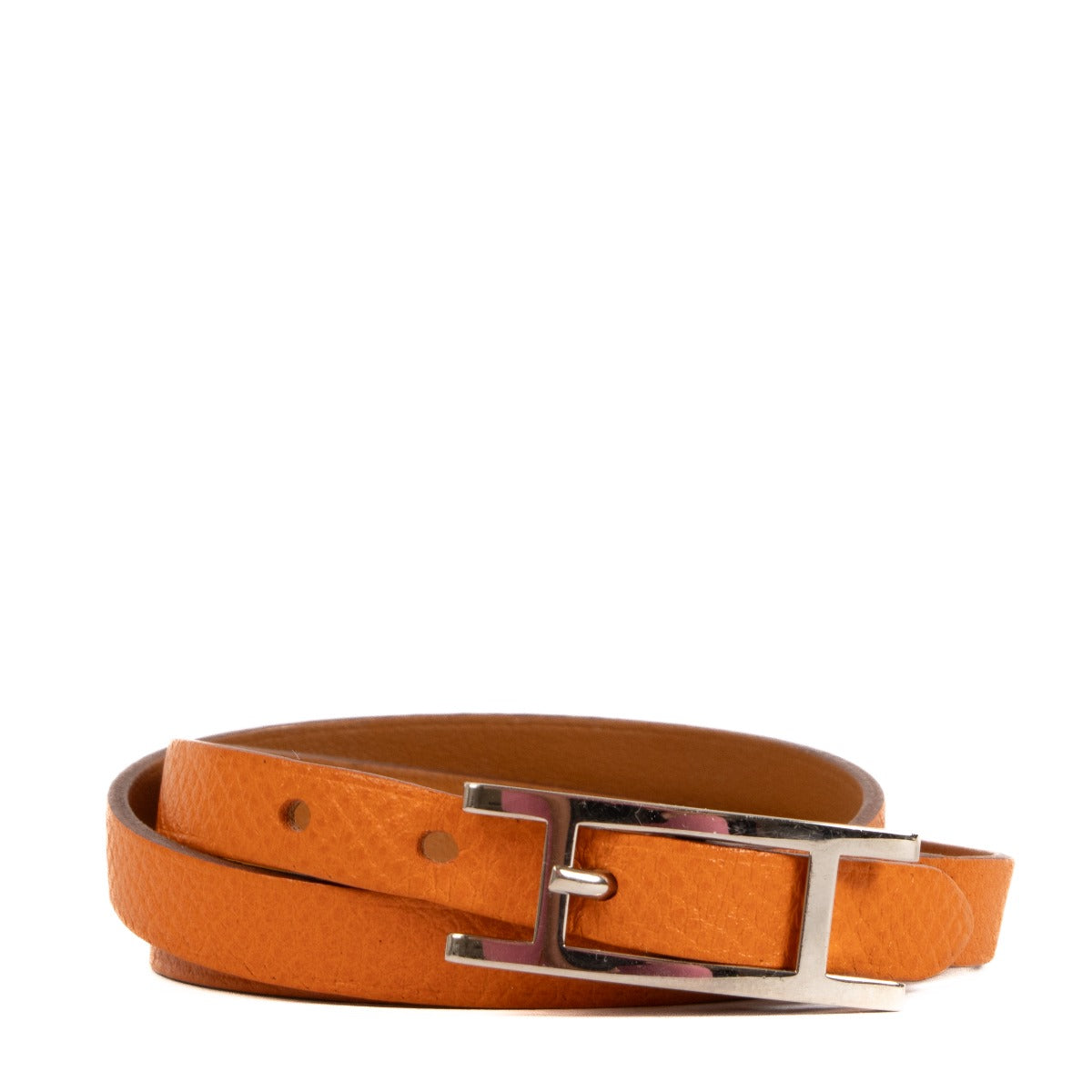 Hermès Orange Hapi 3 Bracelet