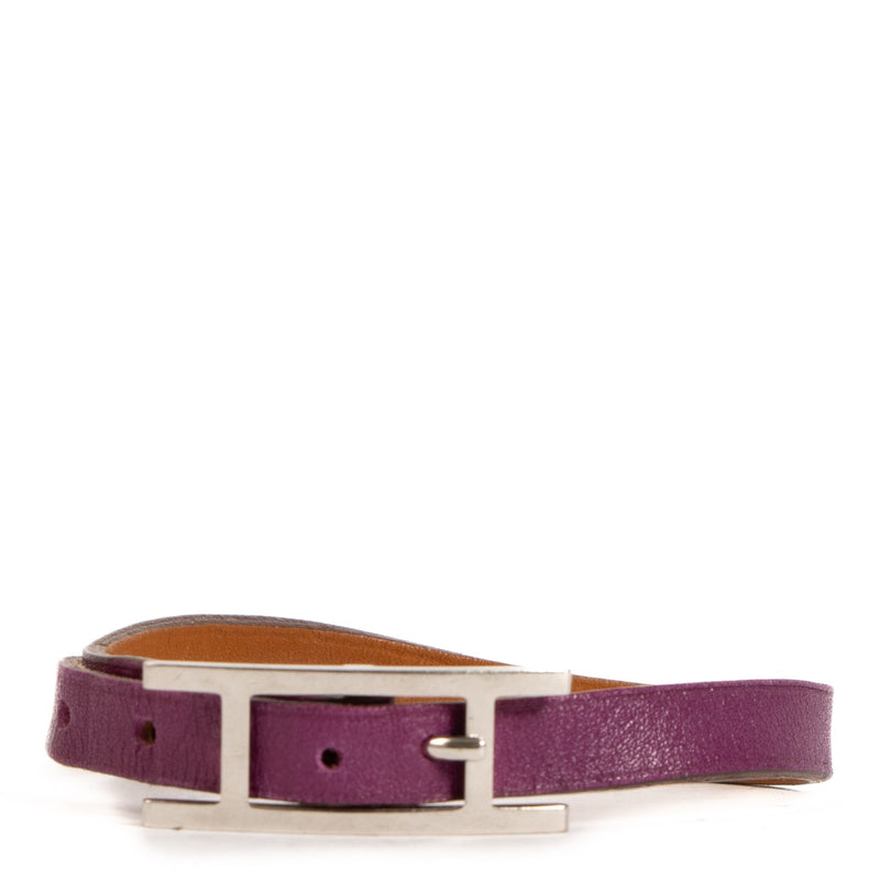 Buy an authentic Hermès Purple Hapi Bracelet on LabelLov.com