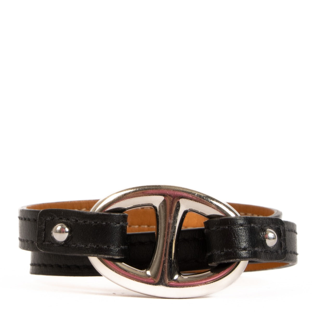 Bracelet Double Tour Hermès Granville Noir - Taille M