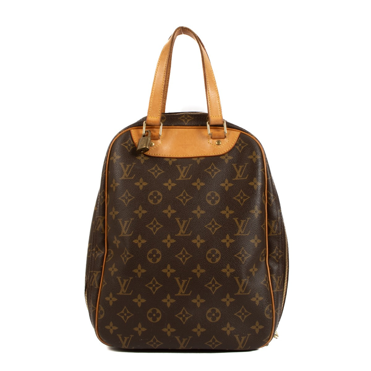 Shop safe online at Labellov in Antwerp, Brussels and Knokke this 100% authentic second hand Louis Vuitton Monogram Canvas Excursion Top Handle Bag