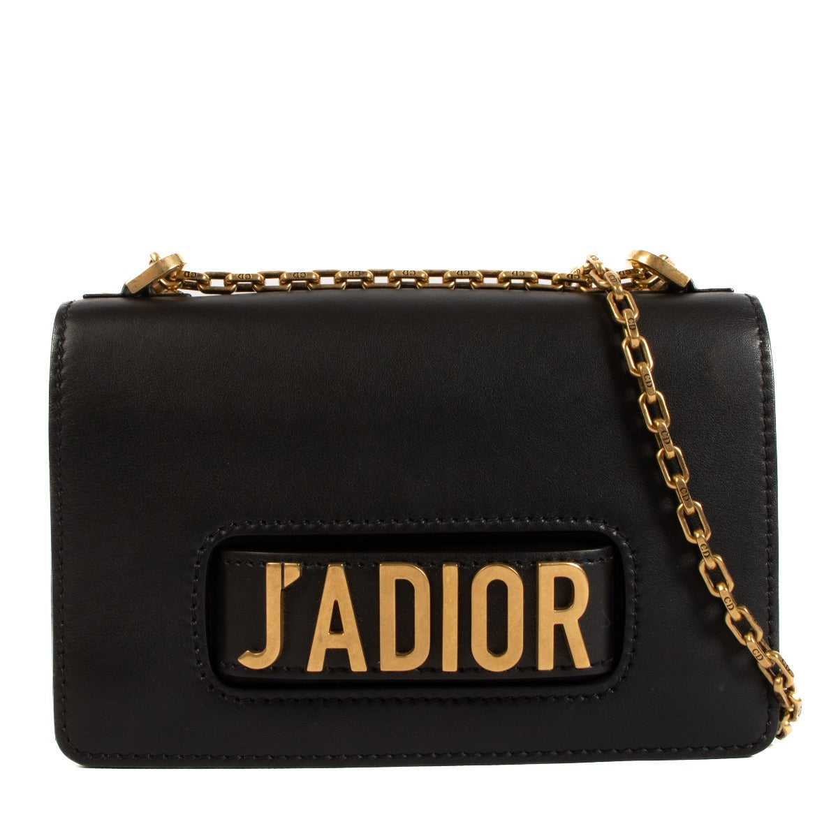 Shop safe online at Labellov in Antwerp, Brussels and Knokke this 100% authentic second hand Christian Dior Black Leather J'adior Shoulder Bag