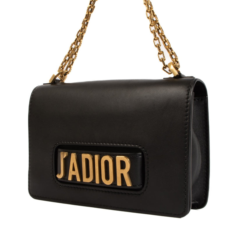 Shop safe online at Labellov in Antwerp, Brussels and Knokke this 100% authentic second hand Christian Dior Black Leather J'adior Shoulder Bag