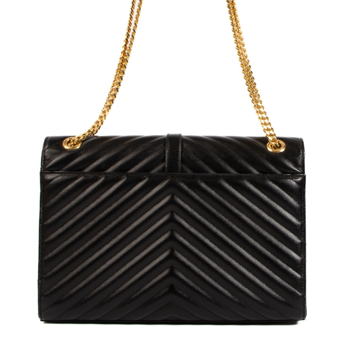 Buy an authentic Saint Laurent Black College Large Chain Shoulder Bag on LabelLov.com