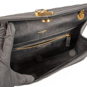 Buy an authentic Saint Laurent Black College Large Chain Shoulder Bag on LabelLov.com
