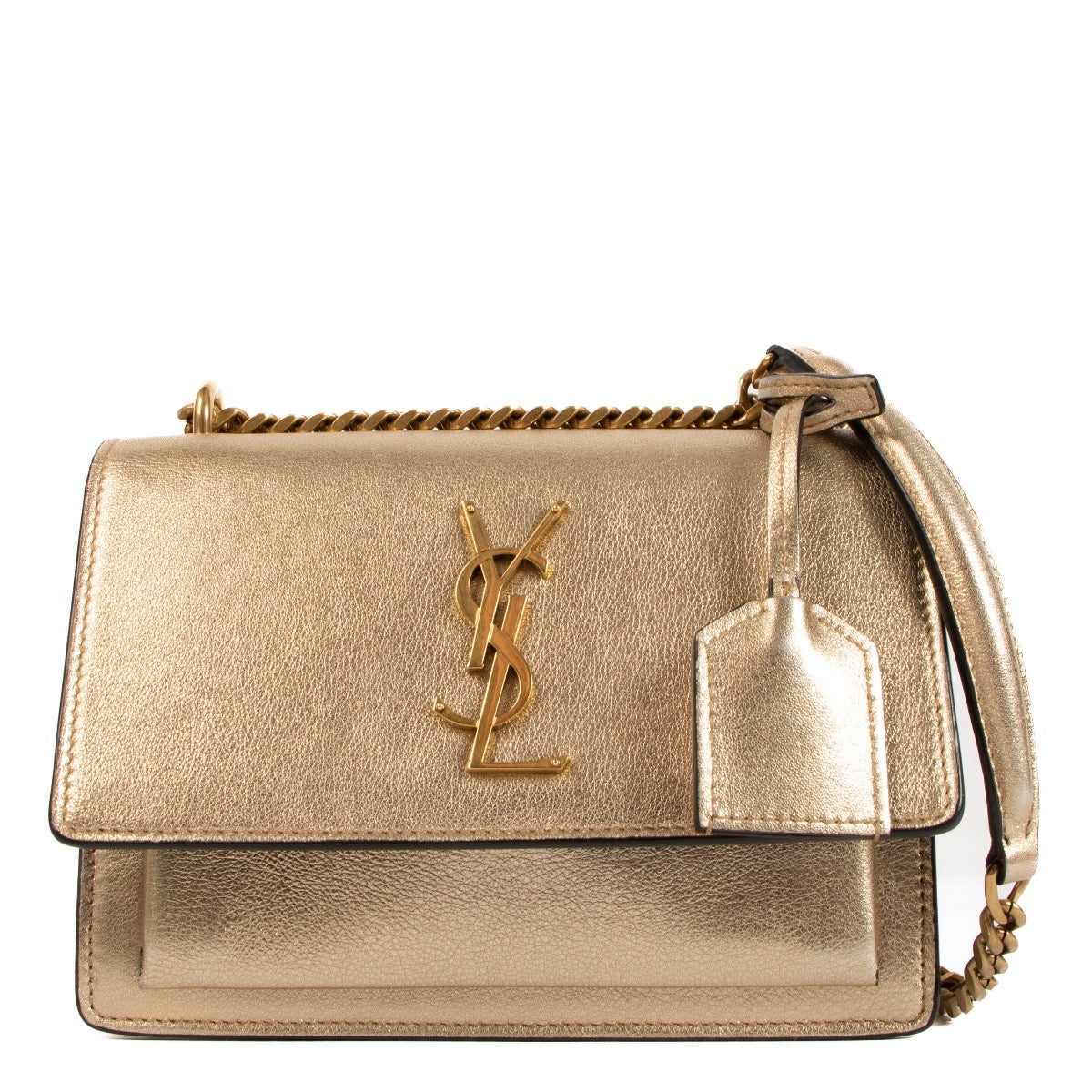 Saint Laurent Petit Sac Bandoulière Sunset Doré