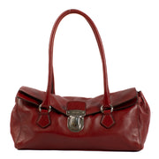 Prada Red Leather Shoulder Bag