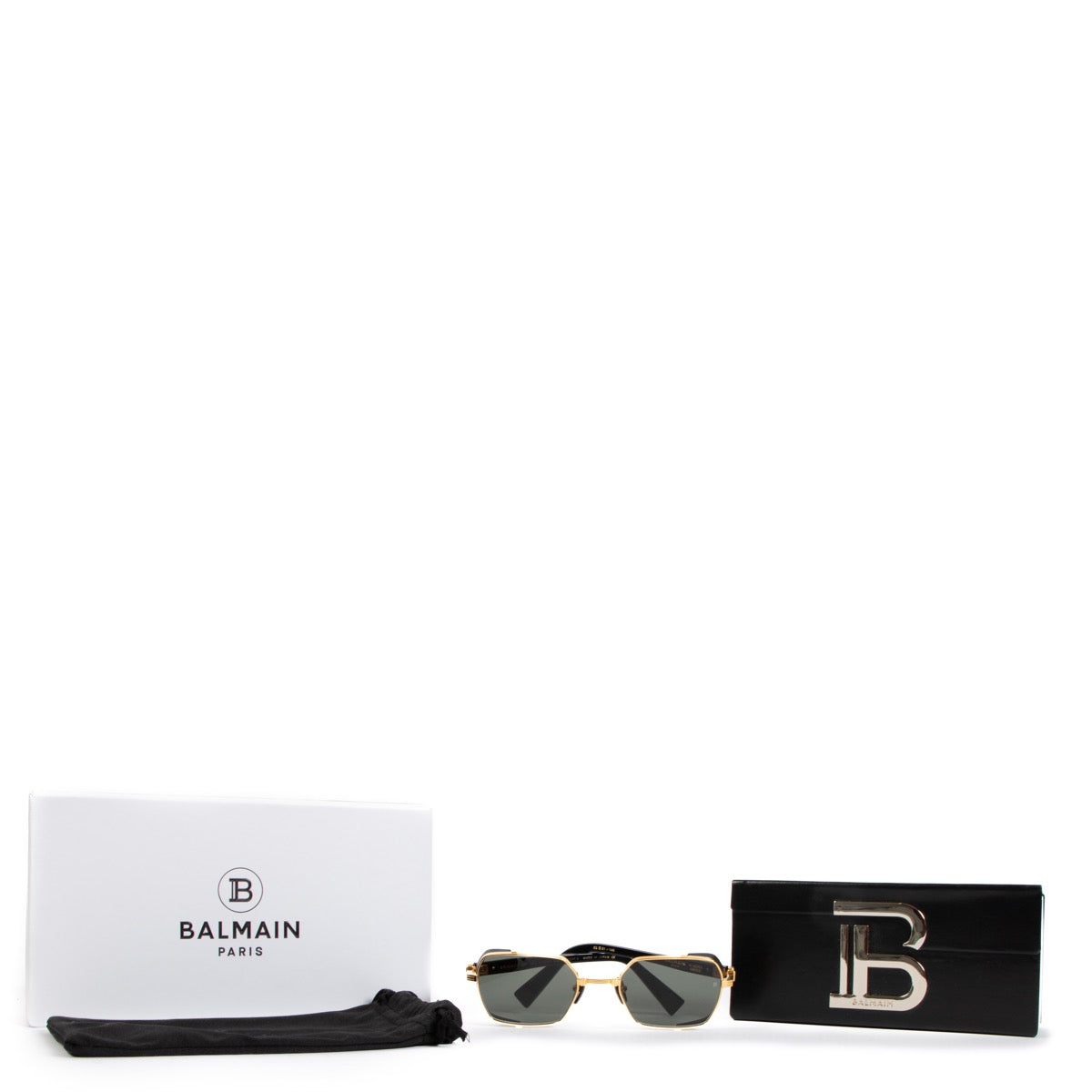 Buy an authentic Balmain Black Glasses Bag on LabelLov.com