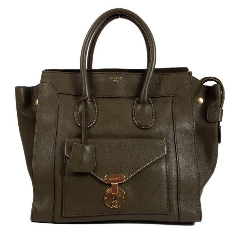 Shop second hand Celine Kaki Medium Envelope Luggage Bag Bag at Labellov