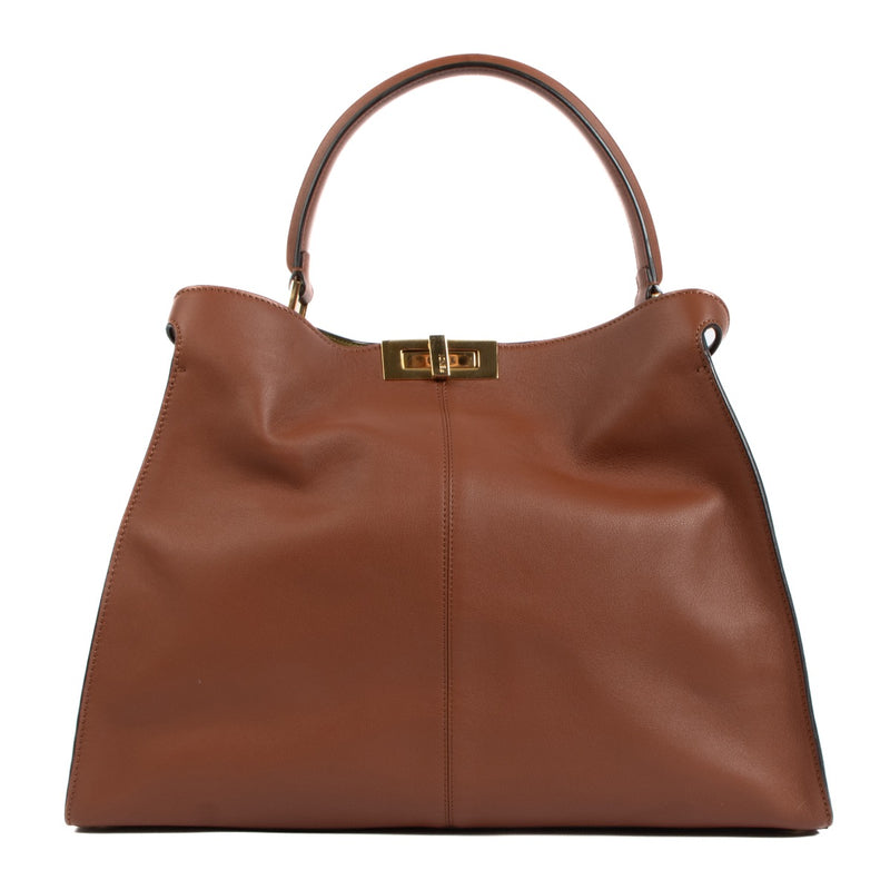 acheter en ligne pour le meilleur prix Fendi Peekaboo Camel X-Lite Large Handbag. shop safe online your secondhand Fendi Peekaboo Camel X-Lite Large Handbag.