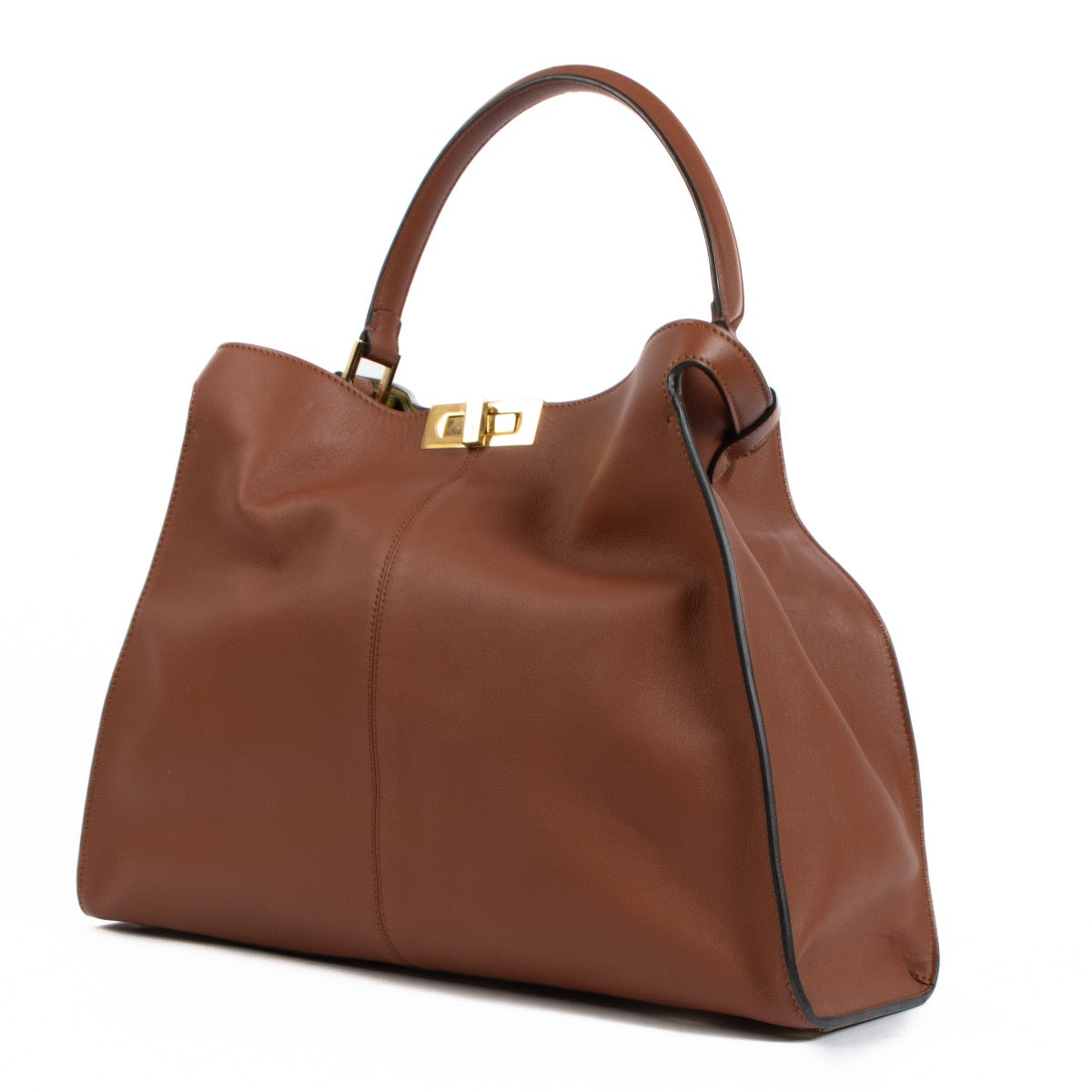 acheter en ligne pour le meilleur prix Fendi Peekaboo Camel X-Lite Large Handbag. shop safe online your secondhand Fendi Peekaboo Camel X-Lite Large Handbag.