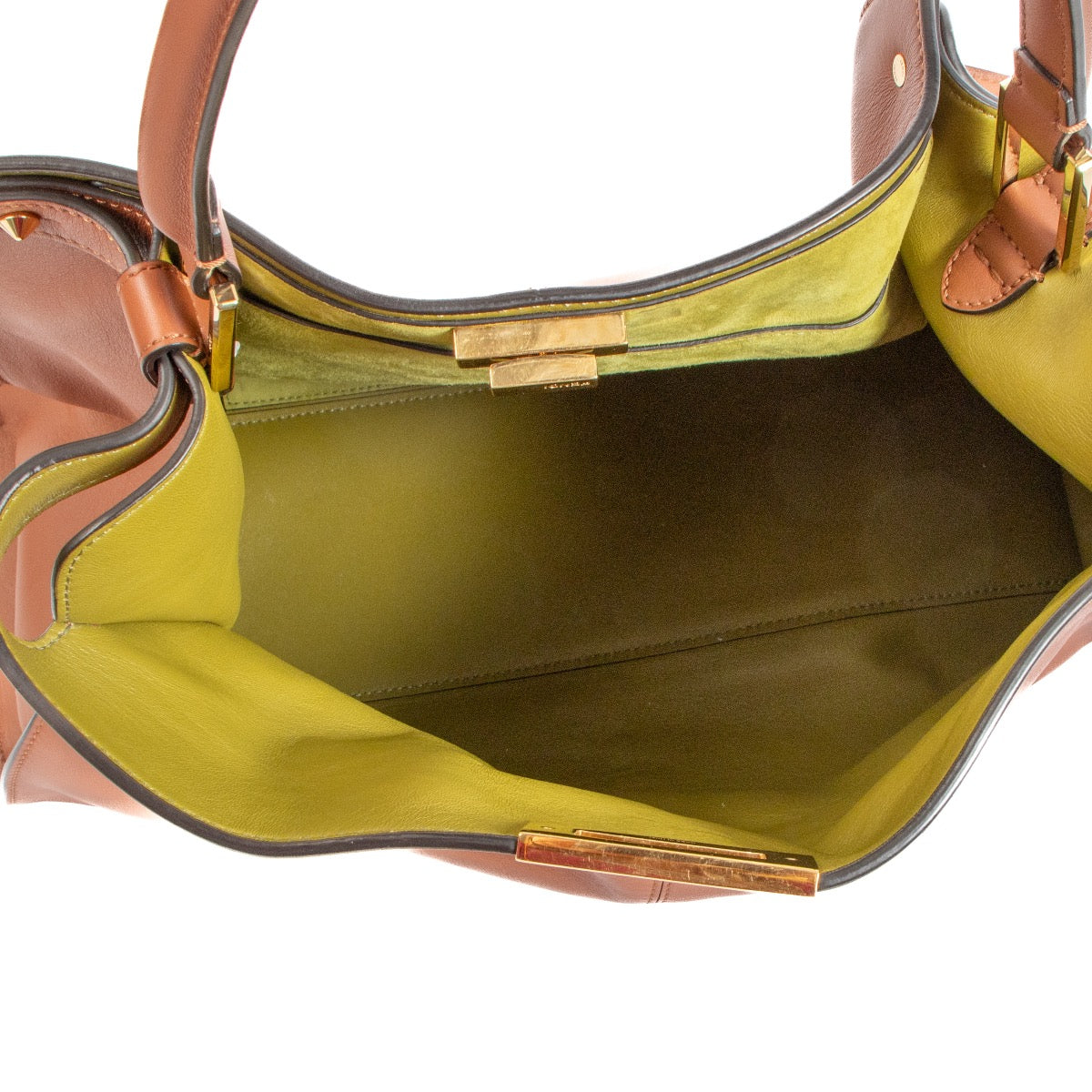 acheter en ligne pour le meilleur prix Fendi Peekaboo Camel X-Lite Large Handbag. shop safe online your secondhand Fendi Peekaboo Camel X-Lite Large Handbag.