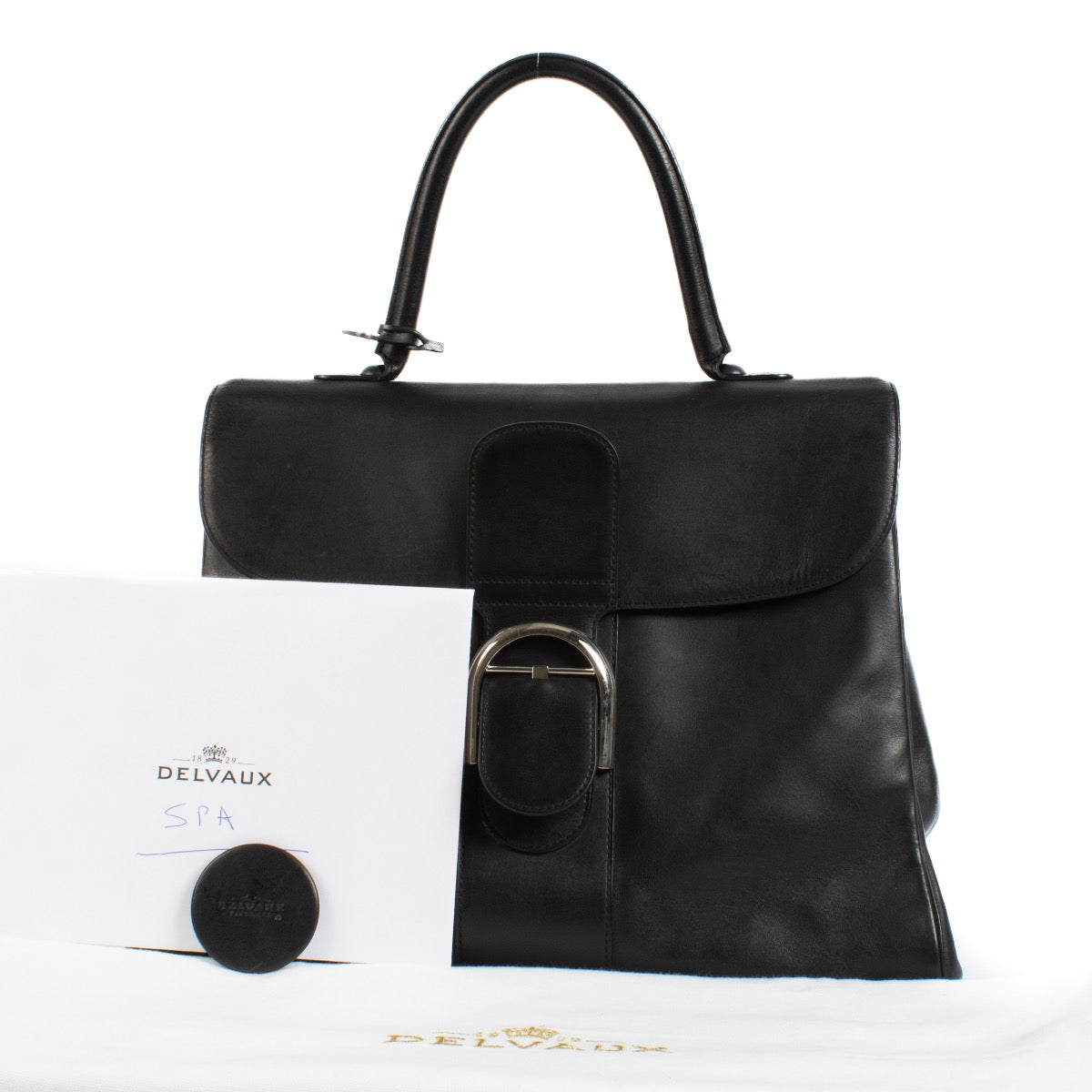 shop 100% authentic second hand Delvaux Black Brillant Souple Calf GM Bag on Labellov.com