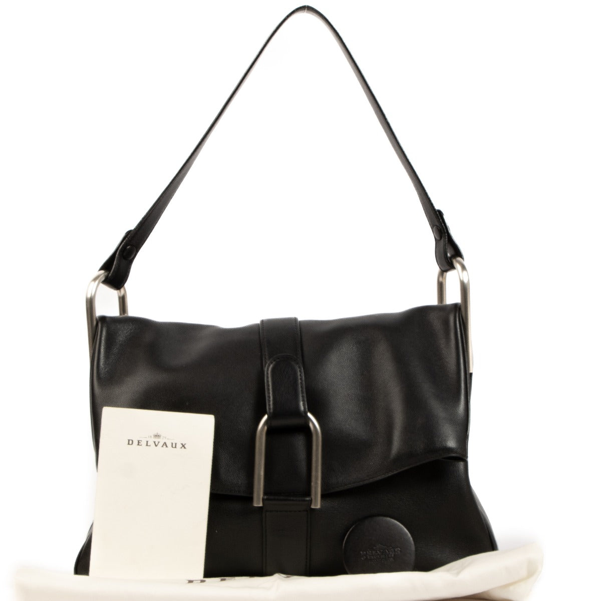 Delvaux Black Givry MM Shoulder Bag