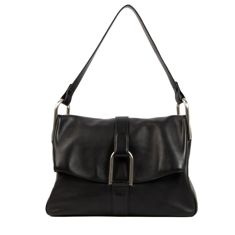 Delvaux Black Givry MM Shoulder Bag