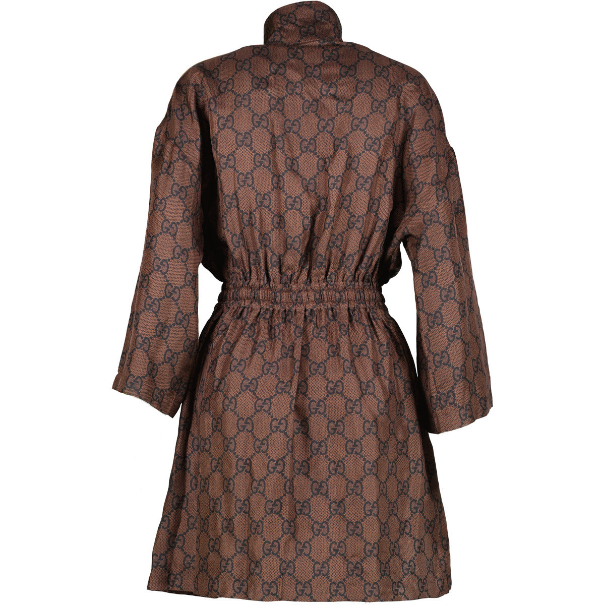 Robe Gucci marron à logo