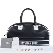 Shop safe online at Labellov in Antwerp, Brussels and Knokke this 100% authentic second hand Christian Dior Blue Leather Vibe Bowling Bag