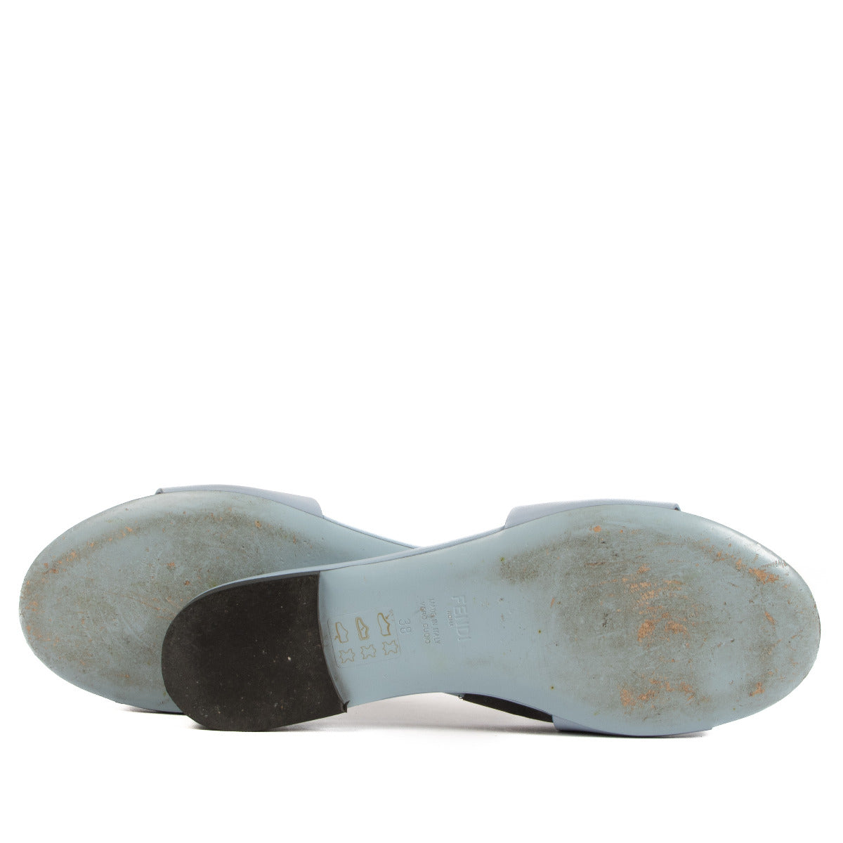 Fendi Babyblauwe Signature Sandalen - maat 38
