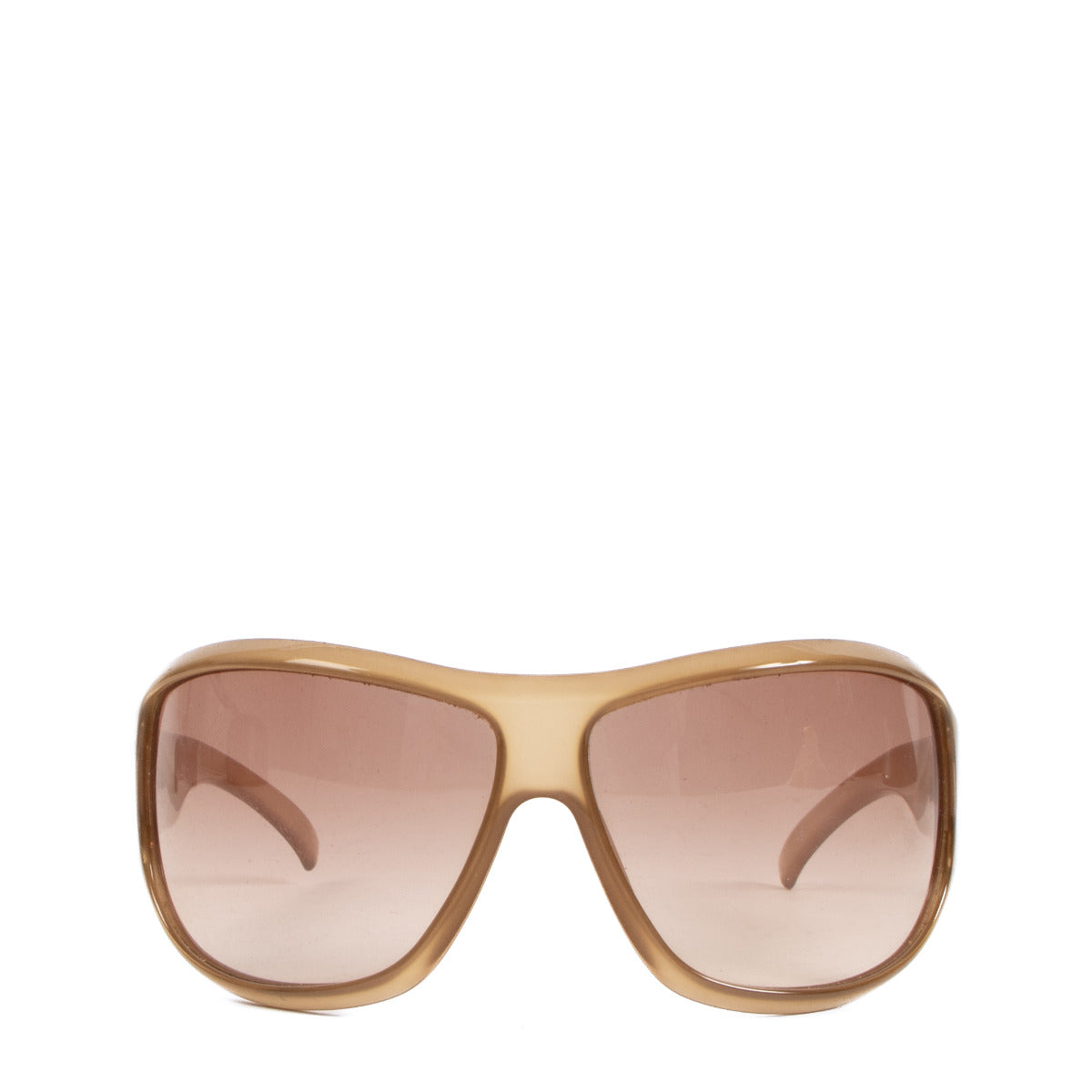 Lunettes de soleil transparentes marron Gucci