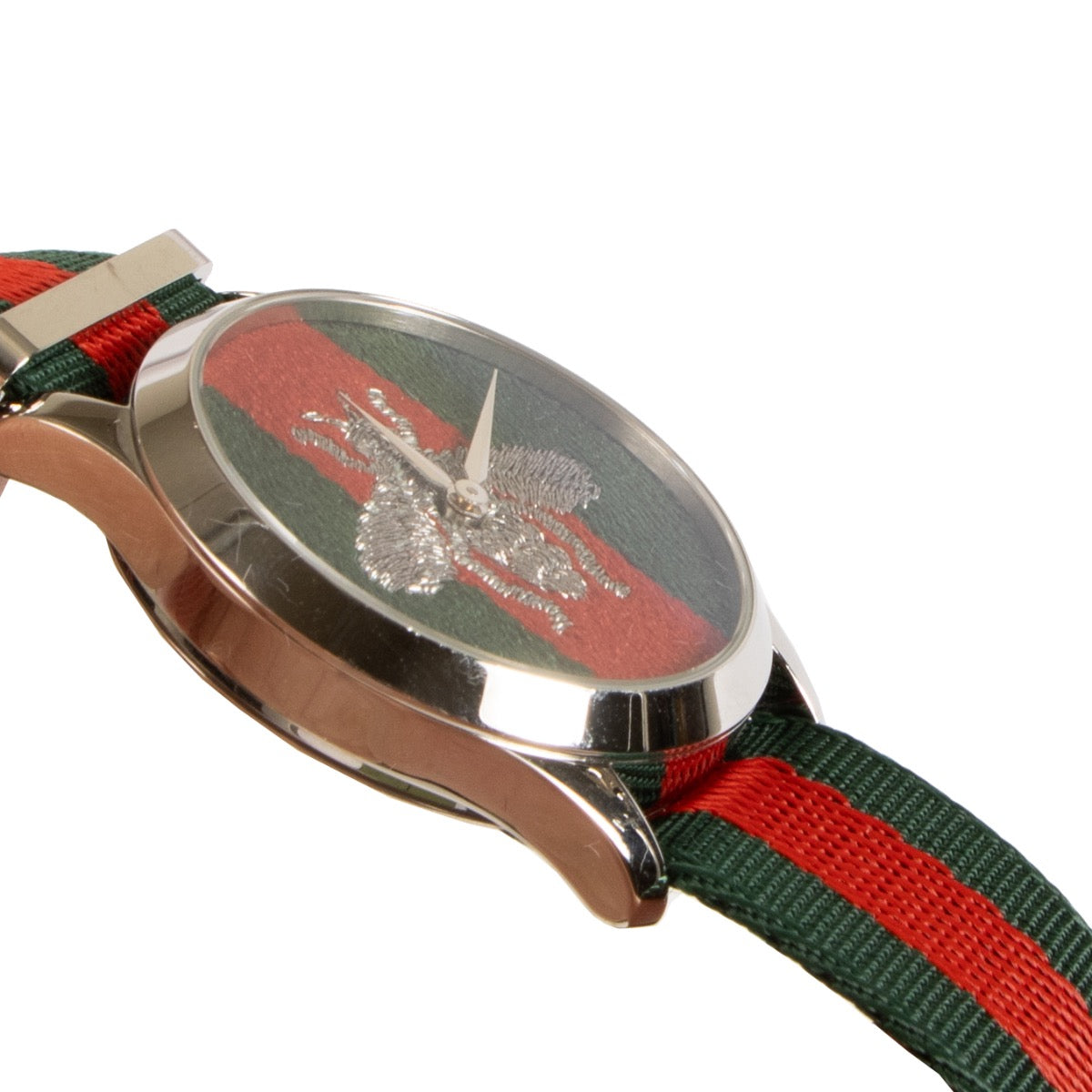 Shop safe online at Labellov in Antwerp, Brussels and Knokke this 100% authentic second hand Gucci Web G-Timeless Watch