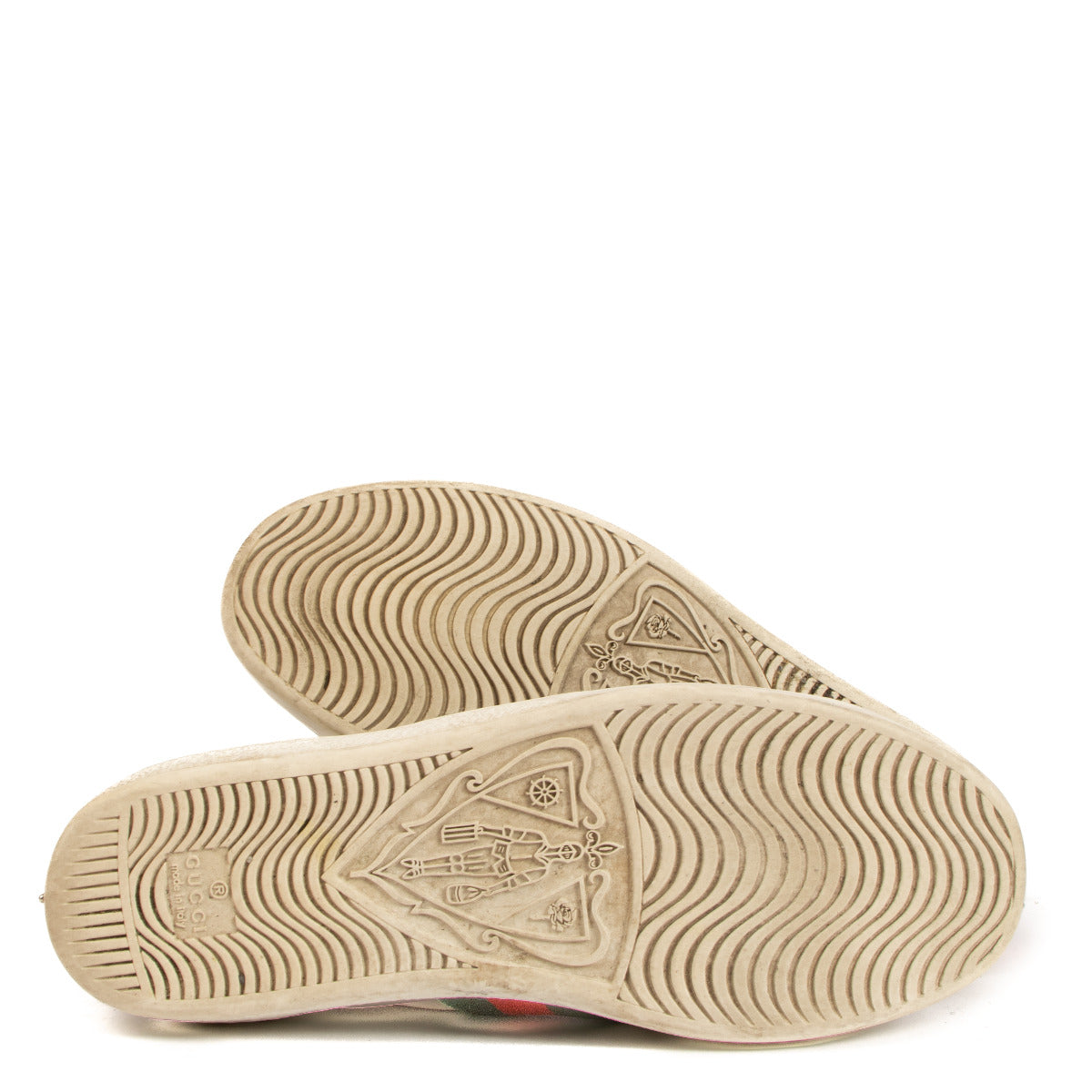 Baskets Gucci Ace blanches à clous de perles - taille 37.5