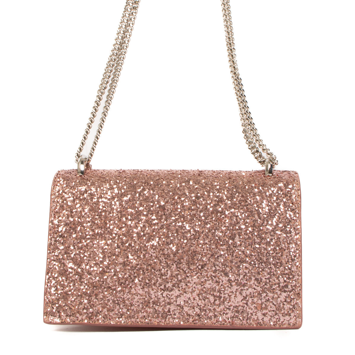 Jimmy Choo Roze Glitter Clutch