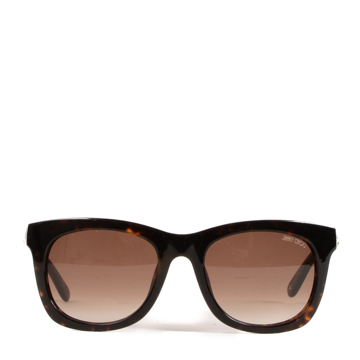 Shop safe online at Labellov in Antwerp, Brussels and Knokke these 100% authentic second hand Jimmy Choo Brown Tortoise Acetate Sunglasses