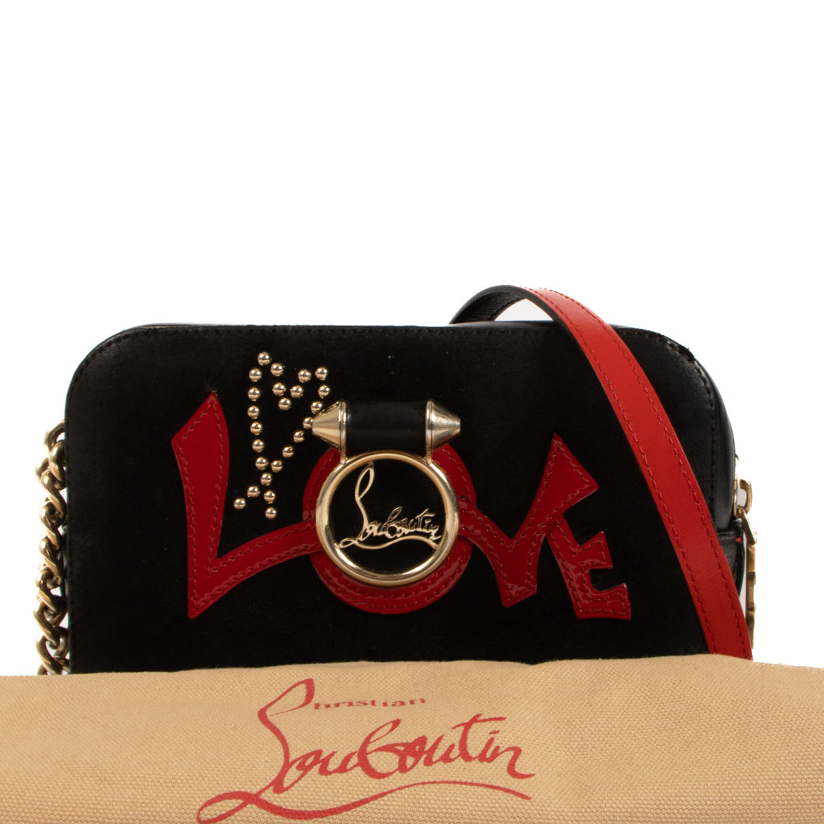 Christian Louboutin Zwarte Rubylou Love Schoudertas