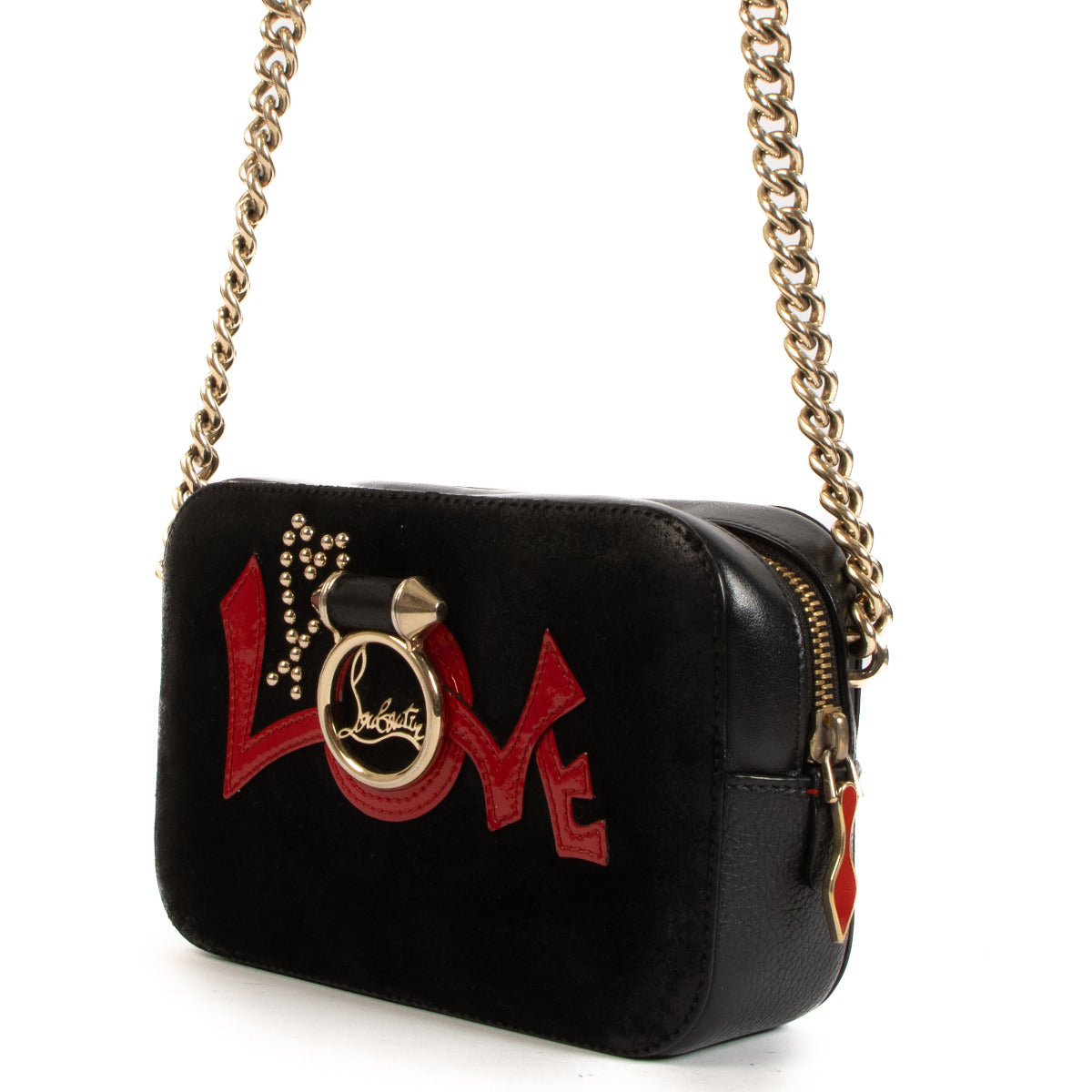 Christian Louboutin Zwarte Rubylou Love Schoudertas