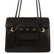 Shop safe online at Labellov in Antwerp, Brussels and Knokke this 100% authentic second hand Delvaux Black Leather DDD Shoulder Bag