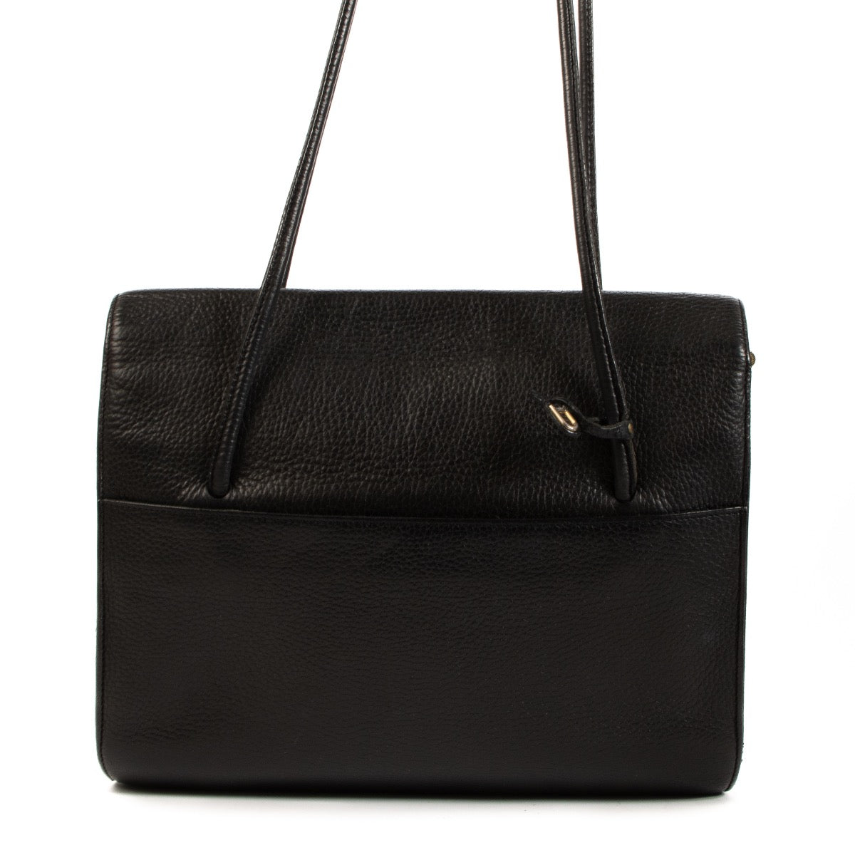 Shop safe online at Labellov in Antwerp, Brussels and Knokke this 100% authentic second hand Delvaux Black Leather DDD Shoulder Bag